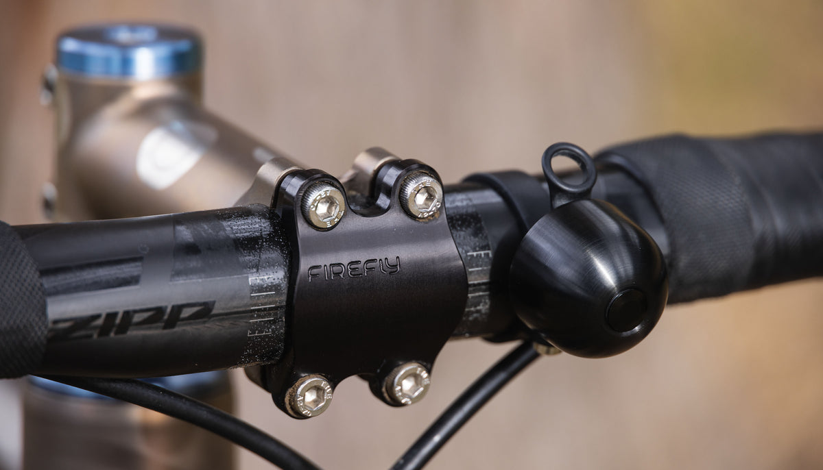 Sonnette Vélo Spurcycle Compact - 22,2 Mm, Noire, Son Clair Et Puissant